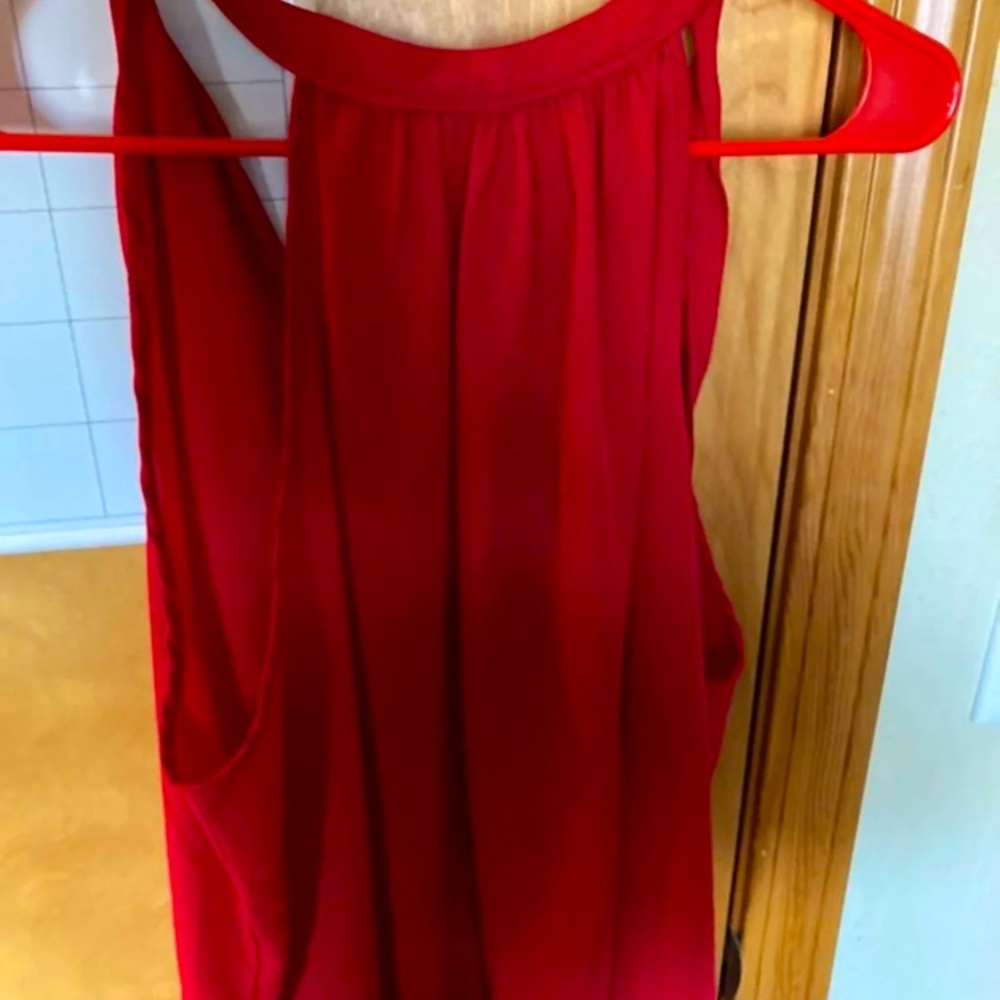 Red blouse boaz
